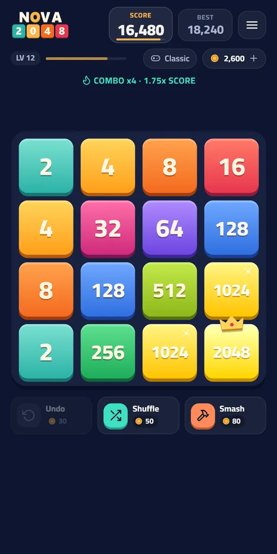 Gameplay with a big combo